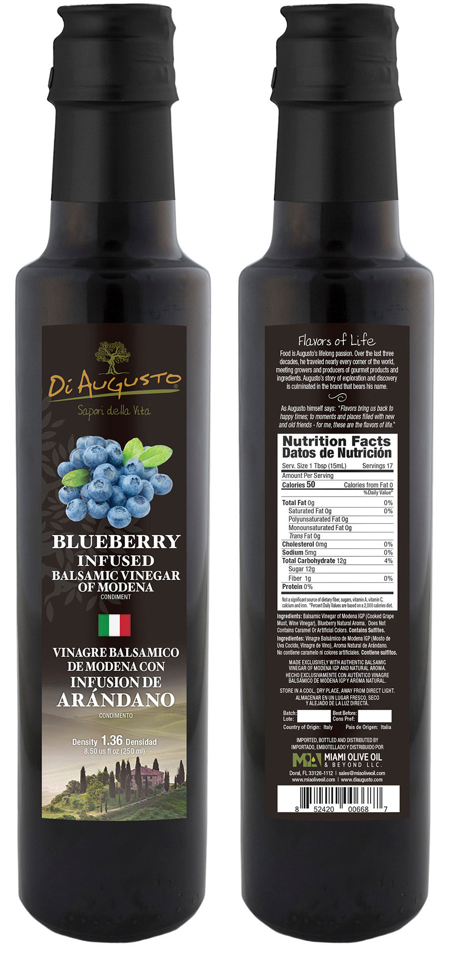Blueberry Infused Balsamic Vinegar of Modena PGI